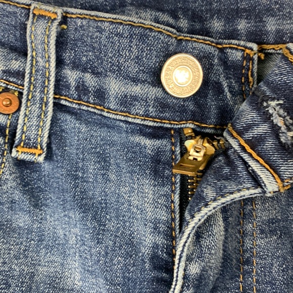 Levi Strauss “513” slim straight leg blue jeans size 34 - Picture 3 of 13